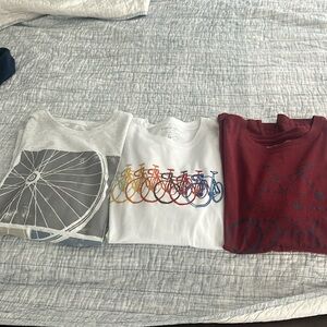 BR men’s “bicycle” themed shirt lot